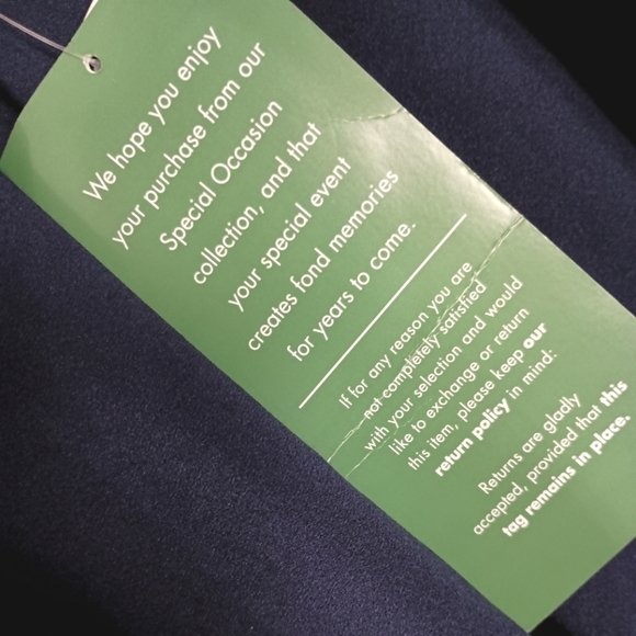 NWT B. Smart Ruffle Strap Dress in Navy 💙 Size 15 - Picture 5 of 7